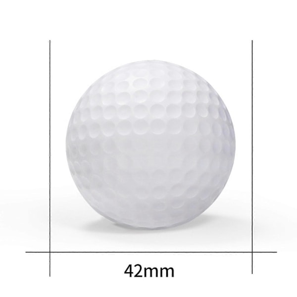 12 kpl Realistisia kuoppapintaisia golfpalloja, pitkäikäisiä, parantavat tarkkuutta, harjoituspalloja sisä- ja ulkokäyttöön, jotka eivät koskaan katoa