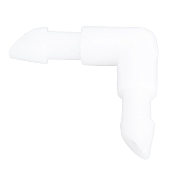 Albue Slangefitting 90 Grader L Formet Barb PE Lige Diameter Rørforbindelse Samlingsadapter 3mm / 0,12in
