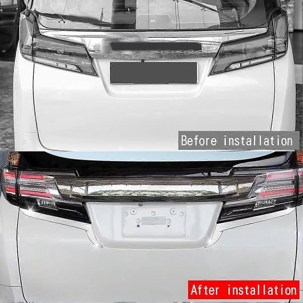 Bagasjeromslist Baklykt Rustfritt Stål Trim for ALPHARD VELLFIRE 30-serien 2016-2022