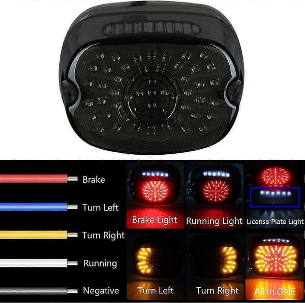 LED-motorcykel eftermonterat multifunktionsbakljus med integrerad blinkers för Harley-Davidson