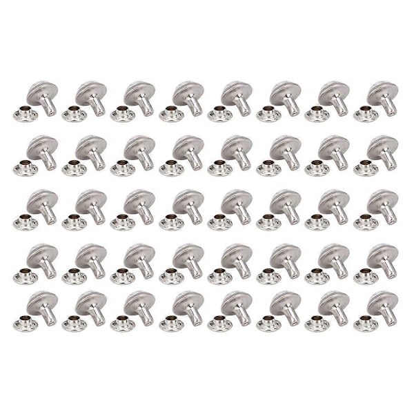 40 st 8mm Runda Turkos Nitar Dubbar Spikar Armband Kläder Dekoration DIY Hantverk Tillbehör7#