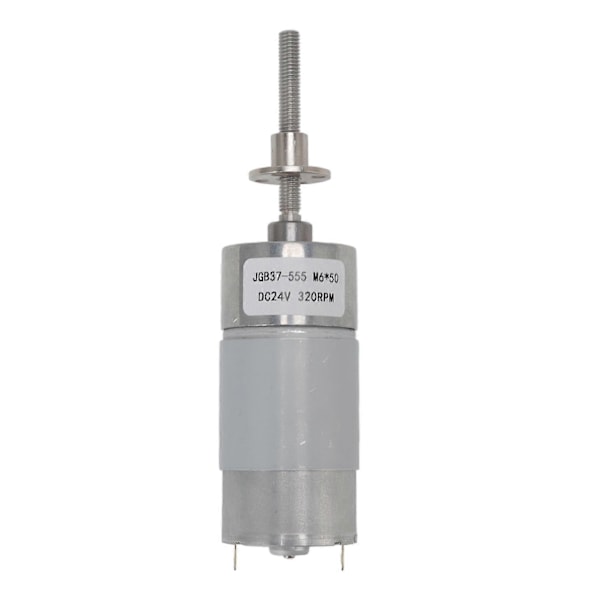 DC24V Itselukittuva kierukkavaihdemoottori, suuri vääntömomentti, nopeuden vähennysmoottori laipalla M6x50mm 320RPM