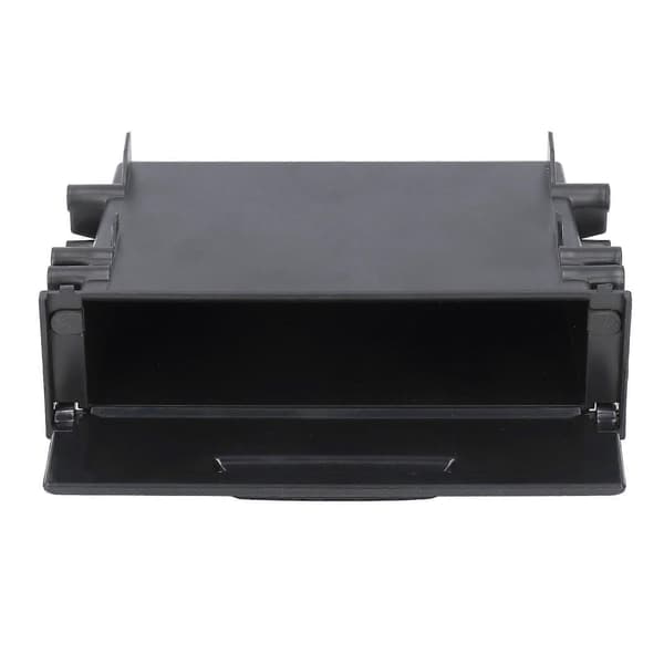 1DIN Bilradio Opbevaringsboks Multi Anvendelse ABS Sort Indvendig Organizer Erstatning for Mitsubishi