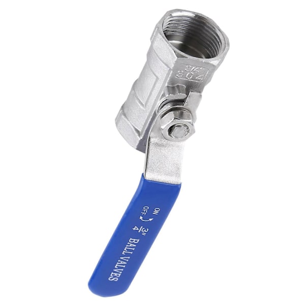 Rustfrit stål 304 Sanitær Hun Gevind Tank Rør Kuglehane (3/4\"BSP)