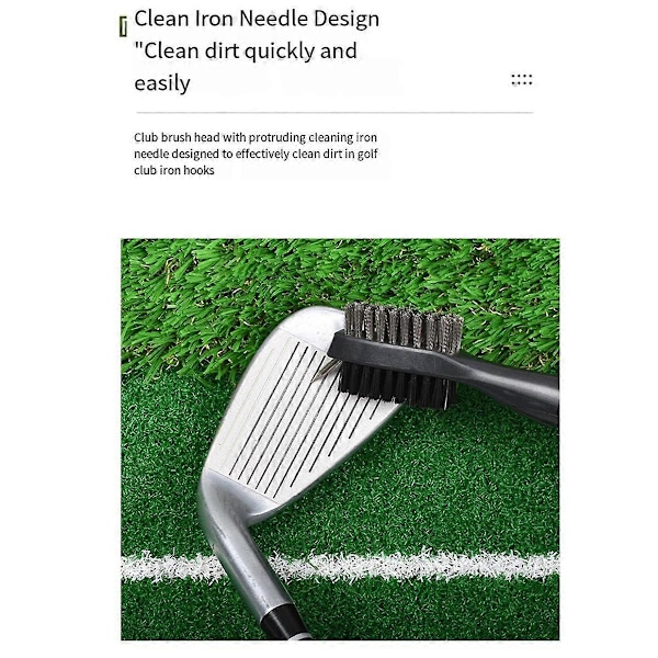 Golfmailan puhdistusharja, pallon kaksipuolinen puhdistustyökalu, nylonteräsharja, puhdistustyökalutarvikkeet oranssi