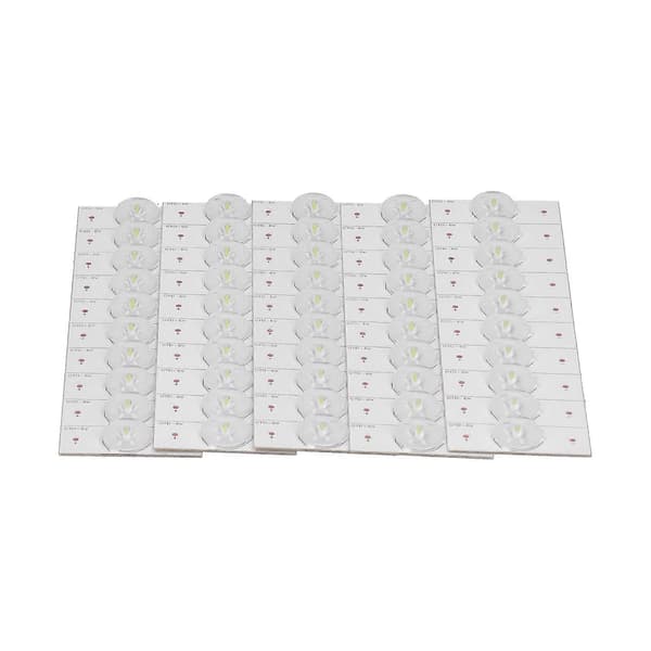50 stk. SMD Lampeperle med Optisk Linse Filter Glasfiberplade 6V LED Lysstrip Dele
