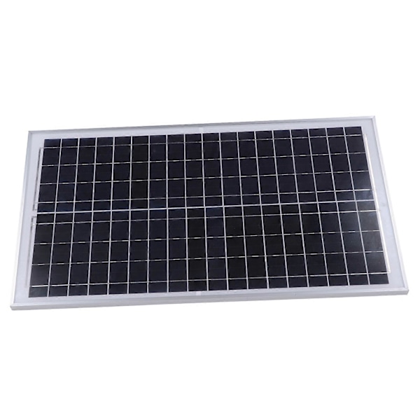 Solpanel Polykristallint Kisel Enkel Montering Robust Solcellspanel PV-Platta 30W 18V