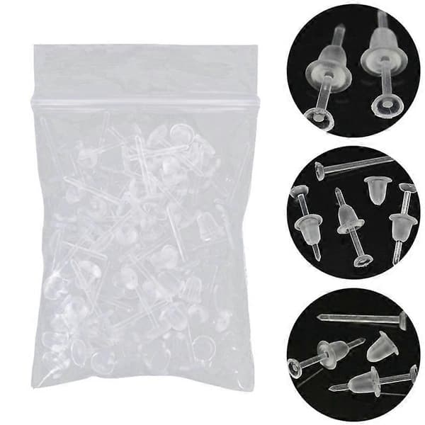50 stk./sæt Unisex Klar Plast DIY Smykketilbehør