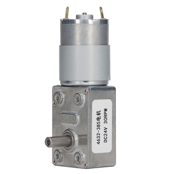 30RPM DC Ormgirmotor Selvlåsende Funksjon Rektangulær Hastighetsreduksjon Girmotor DC24V