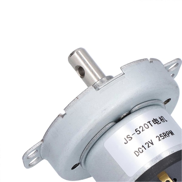DC-moottori JS?520T Hiljainen Kevyt Sähkömoottori Lämmittimiin Ilmastointilaitteisiin DC12V 25RPM