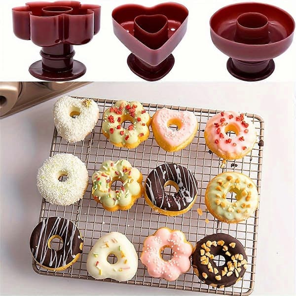 Munkform Set, Degverktyg, Munkutstickare i Plast, Hem Kökstillbehör