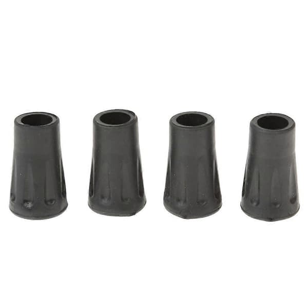 4 stk Erstatningsgummitupper for vandrestaver, gåstaver, trekkingstaver 4cm