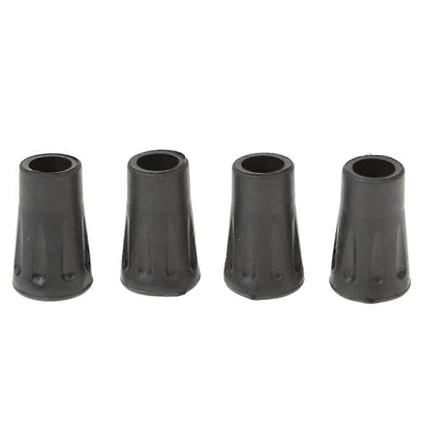 4 stk. Udskiftningsgummiender til vandrestave, vandrestave, 4 cm