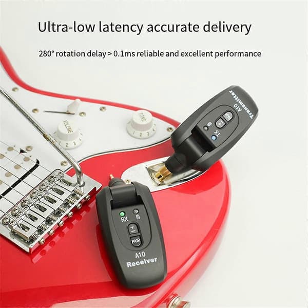 A10 Trådløst Guitar System Guitar Pickup Audio Transmitter Receiver til Elektrisk Guitar Bas Dele Guitar Tilbehør