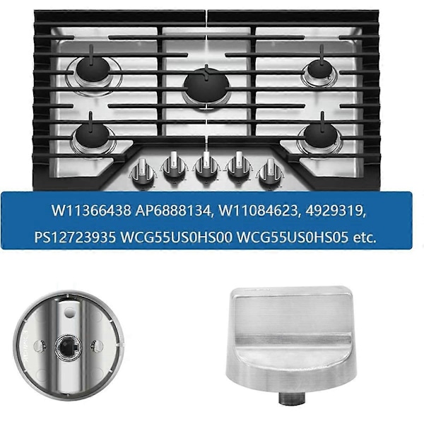 5 stk. W11366438 Ovn Komfyr Bryter Monteringssett Erstatning for Bryter W11084623 AP6888134 W11084623 Komfyrbrytere