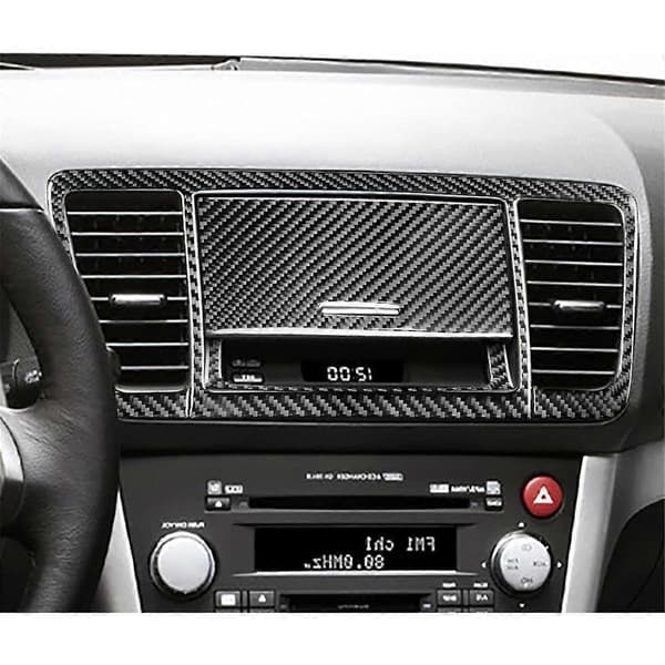 Kulfiber til Legacy/ 2005-2009 Midterkonsol Navigator Panel Luftventil Trim Cover Interiørtilbehør