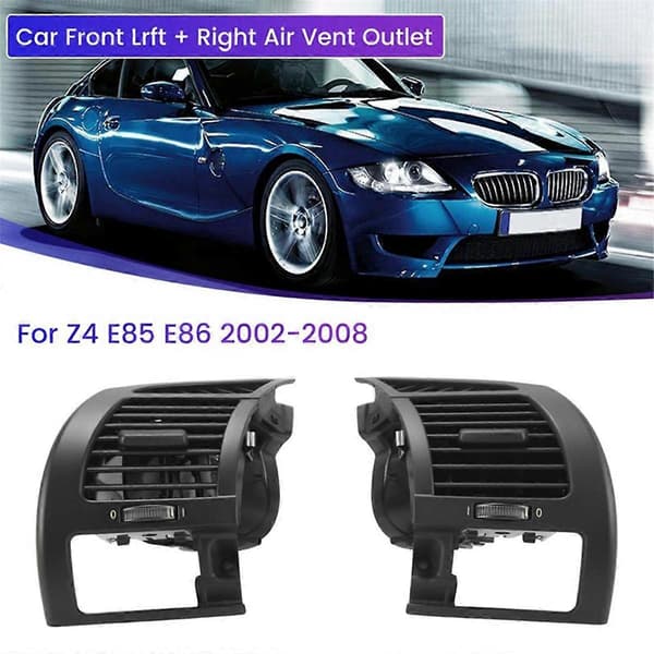 Bil Front Venstre Luftventil Utløpsgitter Uten Koppholder for Z4 E85 E86 2002-2008 Svart 6917905