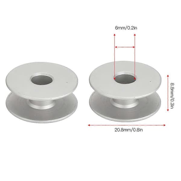 100 stk. metallspoler for flat broderi bil symaskin erstatningstilbehør 40264A Flat