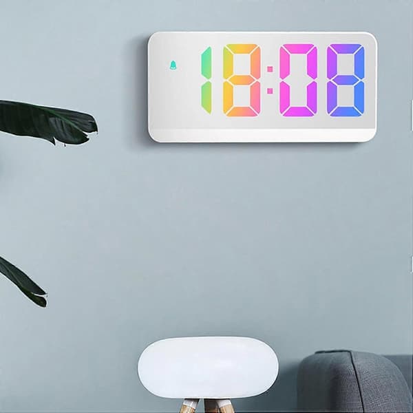 Digital LED-klocka - Digital väckarklocka - LED-klocka med temperatur