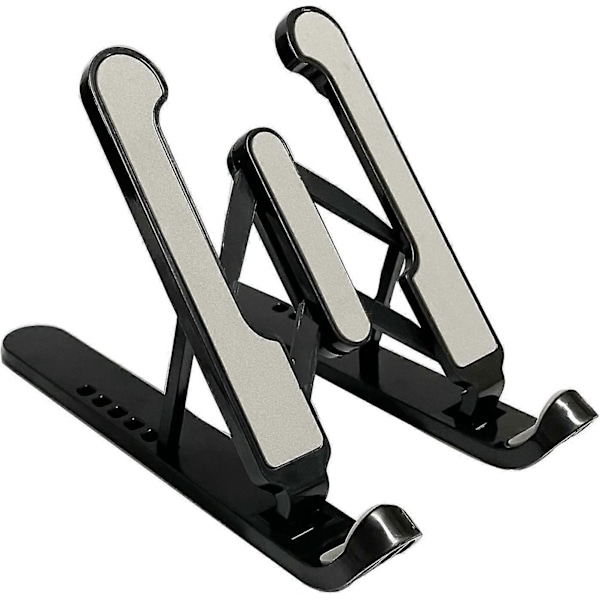 Foldbar Laptop Holder Justerbar Bærbar Desktop Laptop Stand (sort) (5-e-0) Black