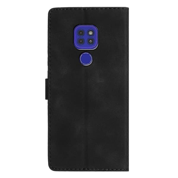 Blomster Læder Etui Til Motorola Moto G9 / G9 Play / E7 Plus Black