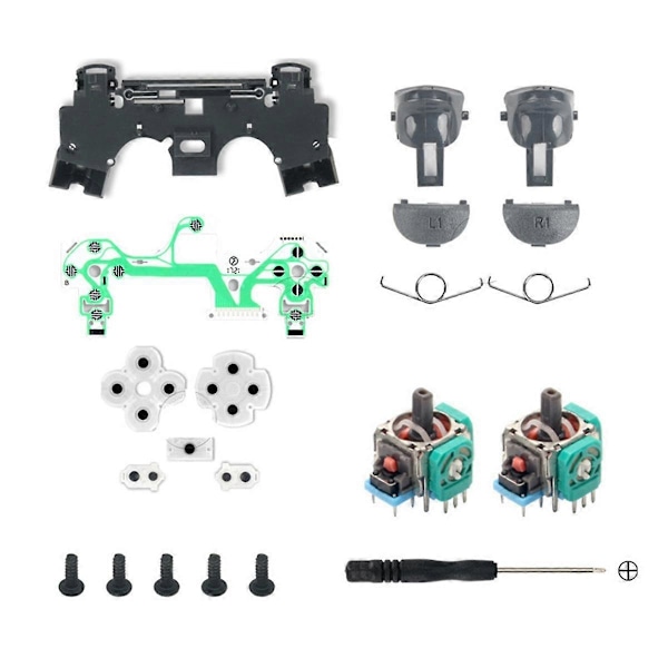 3D Joystick Kit för Spelkonsol 040 L1 R1 L2 R2 Triggerknapp Konduktivt Gummi Konduktiv Film Flexkabel