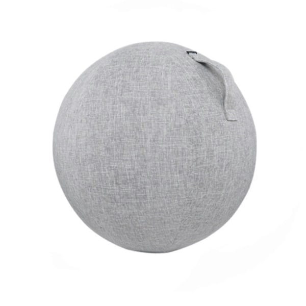 Dammtätt Anti-halk Träningsbollskydd Bomull Lin Praktiskt Finstickat Yogabollskydd För Hemmet Grey with White