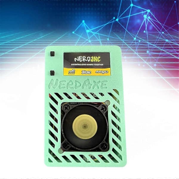 NerdAxe Miner Nerdminer S19XP BM1366 500Gh/S ASIC Bitaxe Bitcoin Micro-Miner Lotteri Mining Miner med Display BR PLUG A