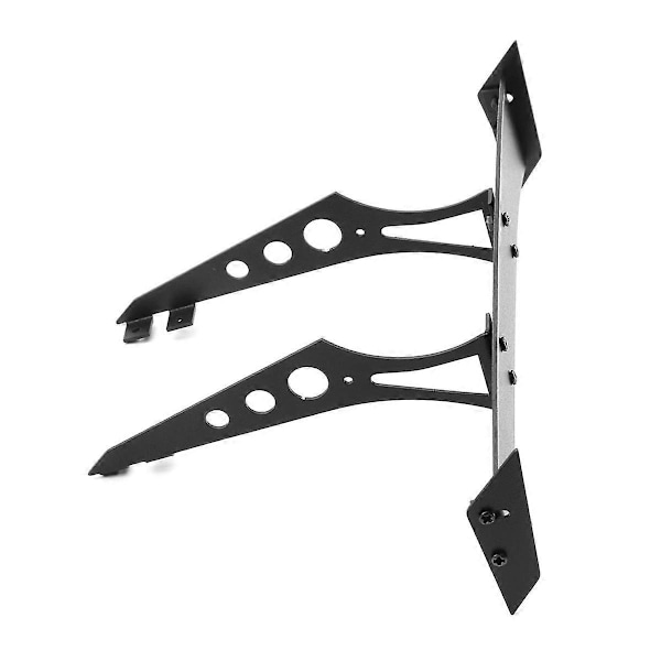 RC Metall Legering Bakvinge Halespoiler Kit for 1/10 RC TT02 TT01 HSP94123 94122 FWO6 LC PTG PTG2 Svart