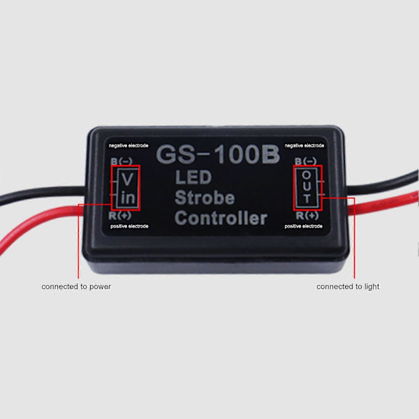 4 stk. Lys Blink Modul Controller Bremse Baglygte Strobe Controller til Biler Motorcykler Elcykler