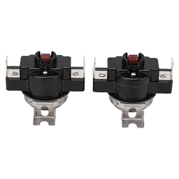 2 st Termisk kontrollbrytare Manuell Högeffekt U-formad Kåpa 25A 250V för Termostat 60