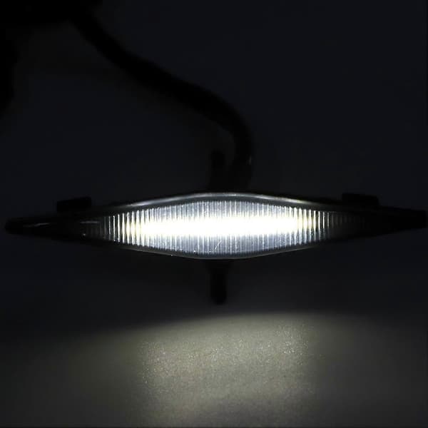 4 stk. Grill Lampe Front Mesh LED Lys Passer til Toyota 4Runner TRD Pro 2014?2019 Sort Skal Hvidt Lys