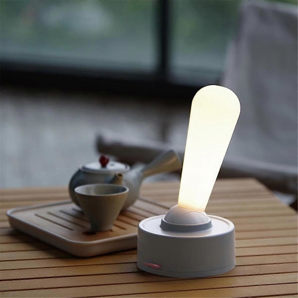 2-pakks spaklys, omgivelsesbelysning, stanglampe, ristebryter, oppladbar LED-nattlampe, vegglampe