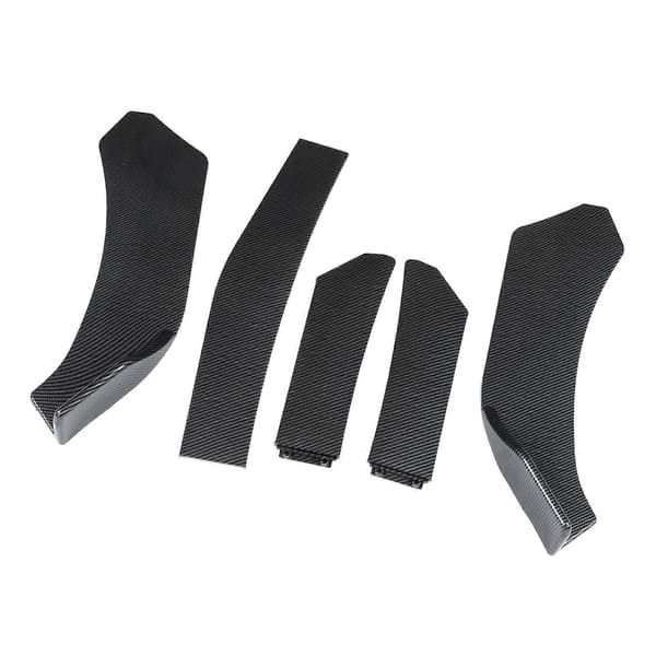 5 stk. Frontfanger Chin Spoiler Karbonfiberstil Universal Bil Frontfanger Lid Splitter