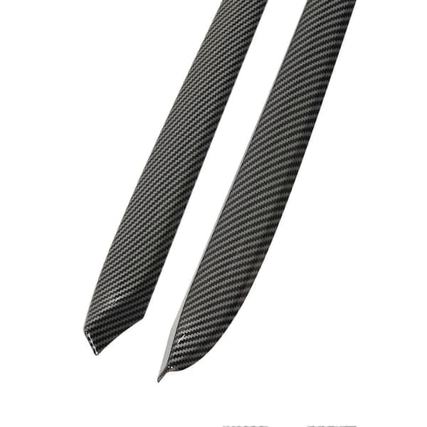 2 stk. ABS Karbonfiberstil Innvendig Armlenpanel Deksel Trim Frontdørpanel Trim Deksel Erstatning for Tesla Model 3