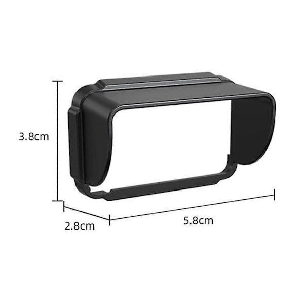 Solskjerm Linsehette Antirefleks Vanntett Antireflekterende Sollysblokkerende Linsehette for DJI OSMO POCKET 3