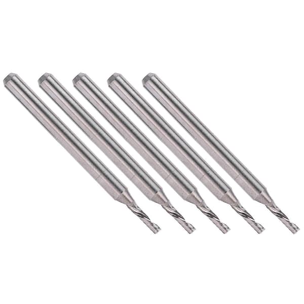 5 stk. spiralfræser Wolframstål Fræser til træskæring 3,175 X 1,5 X 5 mm