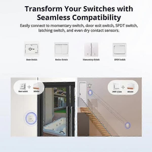 1-20 stk. Sonoff Mini R4 Wifi Switch Modul Smart Wi-fi 2 Vejs Switch Smart Home Virker R5 S-mate 4pcs