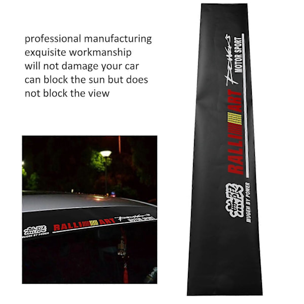 130x21cm Universal PVC Bil Refleks Sticker Forrude Dekorative Mærkater med Skraber til Automobil Motorsport