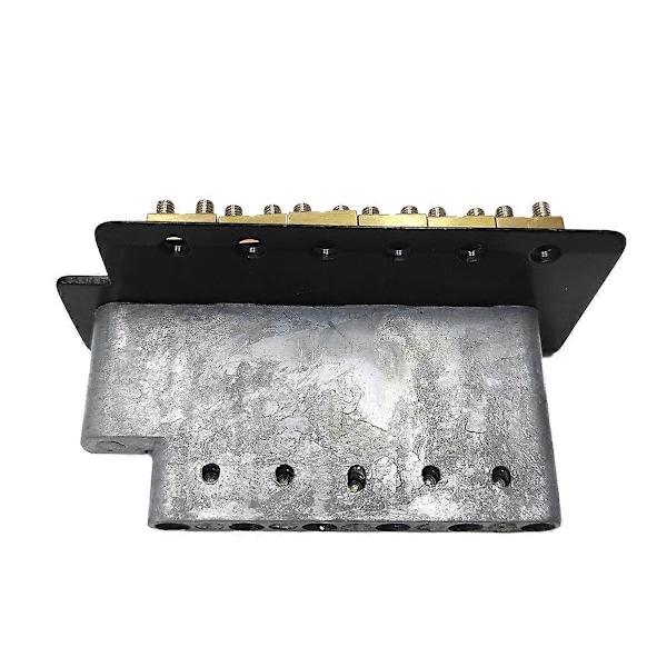 6 Strängar Gitarr Stall Sadel Stränghållare Elgitarr Tremolo Stall Standard Gitarrtillbehör Silver