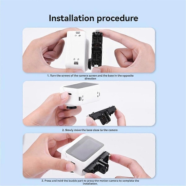 Magnetisk Quick Release Mount med Variabel Dobbelt Interface Quick Release Kit til GO 3/ 3s