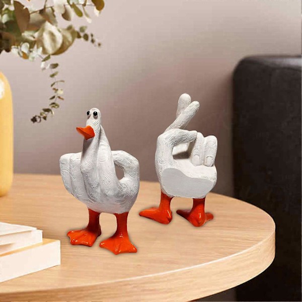 Langefinger And Figur Resin Bordplade And Ornament Langefinger And Skulptur And Du Gag Gave til Familie Venner