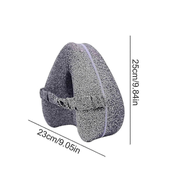 Smooth Spine Pillow, Smooth Spine Alignment Pillow - Lindrar höft- och ischiasvärk, Smooth Spine Leg Pillow, 100% Ny Gray