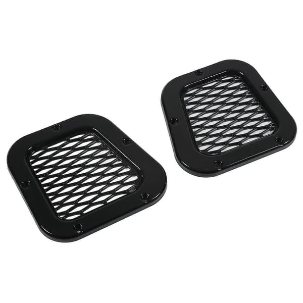 Luftinntaksventilgitterdeksel foran, blank svart erstatning for Land Rover Defender 2004?2019