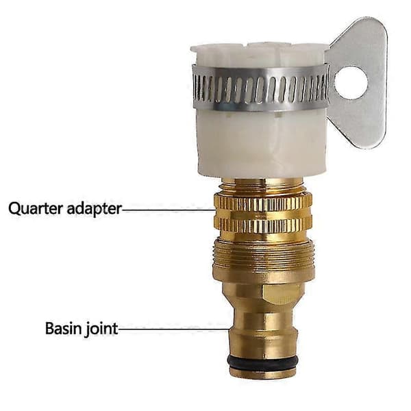 Universal Badehanehane til Havslange Adapter, 1/2 Tomme og 3/4 Tomme 2-i-1 Hun til Slids Adapter