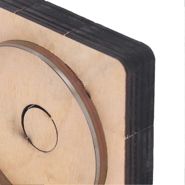 Läder Skärform 75mm Dia Rundformad Manuell Stansform Legerat Stål DIY Hantverksverktyg