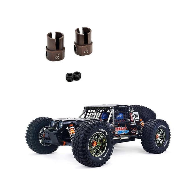 2 stk. S2 Legert Stål Universal Ledd Drivkopp B 8656 for -07 DBX07 1/7 RC Bil Oppgraderingsdeler Tilbehør