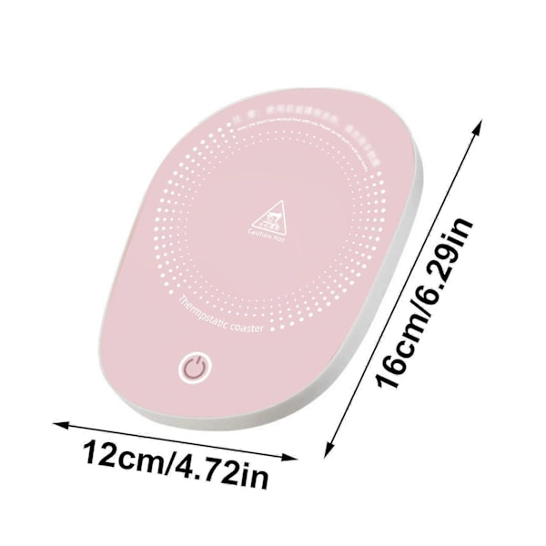 Halv Pris USB Elektrisk Kaffekrus Varmeplade Te Drikkevarme Plade Skrivebordskop Pad 100% Ny pink pad