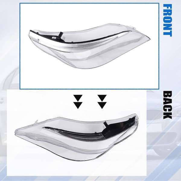 Bil Frontlykt Glass Linse Deksel Transparent Frontlykt Lampeskjerm for E60 E60LCI 2008 2009 2010 Høyre Side