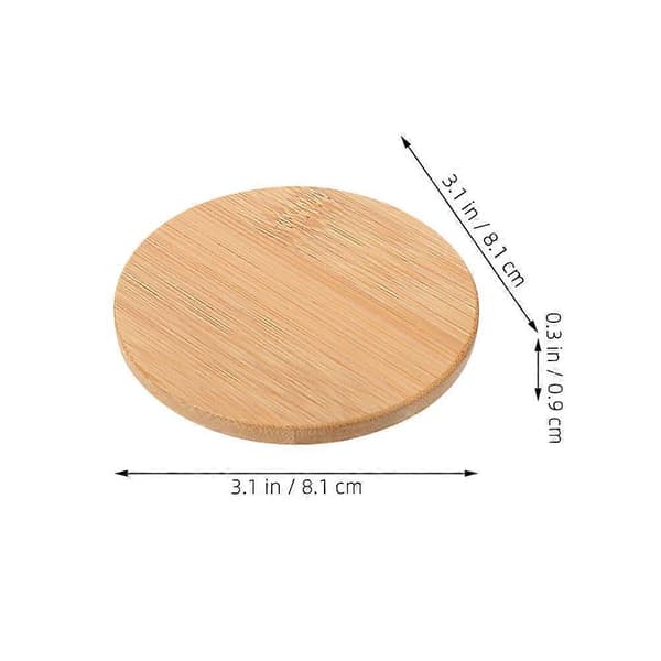 2 st Multifunktionella Kopplock i Bambu, Universella Mugglock, Naturliga Lock
